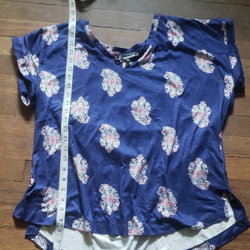 Kids Blue Patterned Shirt